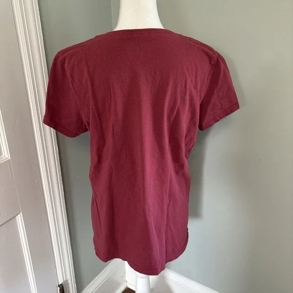 Life is Good Holiday Birds Cotton T-Shirt Tee Top Size Large Christmas Winter - Picture 3 of 5